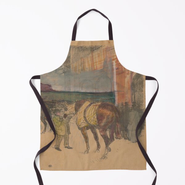 Item preview, Le Paddock by Henri de Toulouse-Lautrec | Vintage Equestrian Horse Racing Art Print designed and sold by artofuniverse.