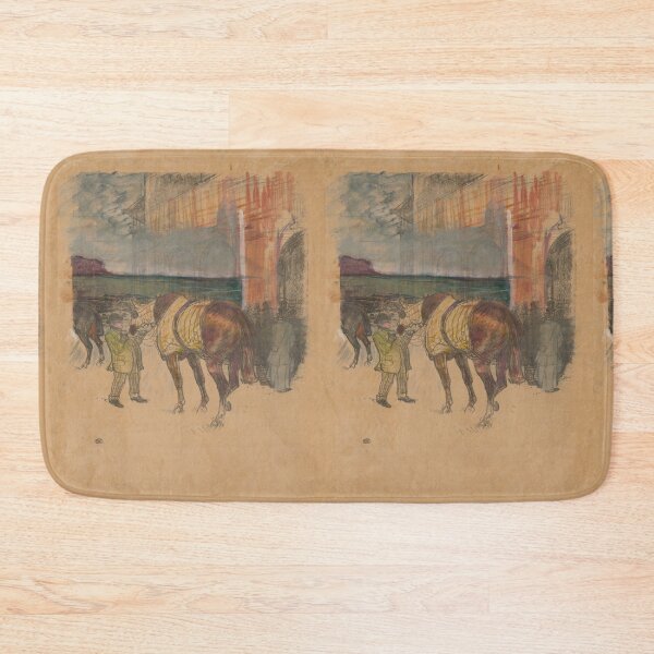 Item preview, Le Paddock by Henri de Toulouse-Lautrec | Vintage Equestrian Horse Racing Art Print designed and sold by artofuniverse.