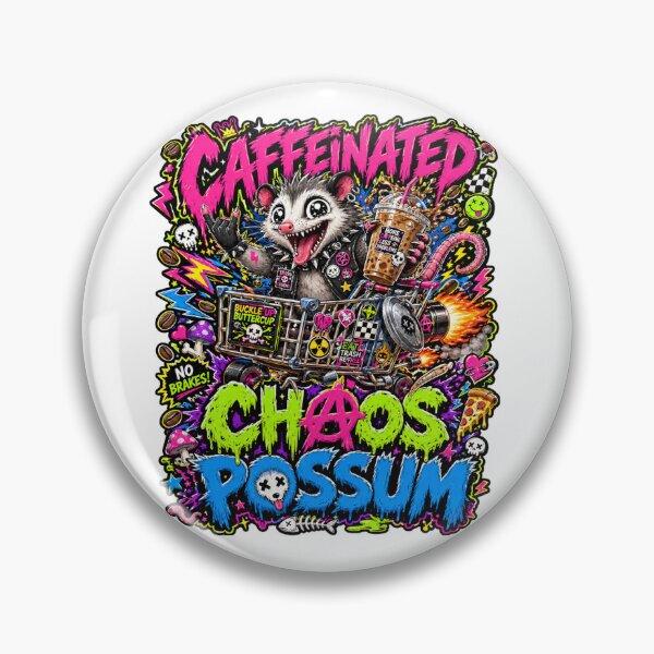 Artikelvorschau, Caffeinated Chaos Possum entworfen und verkauft von Wolf Creator.