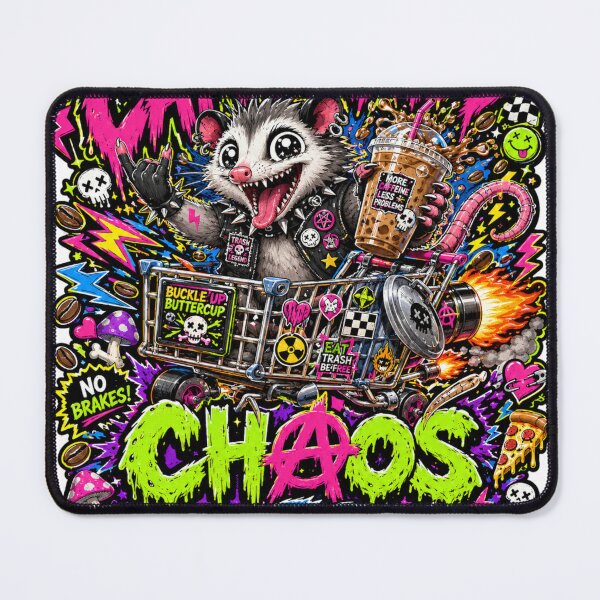 Item preview, Caffeinated Chaos Possum designed and sold by Wolf Creator.