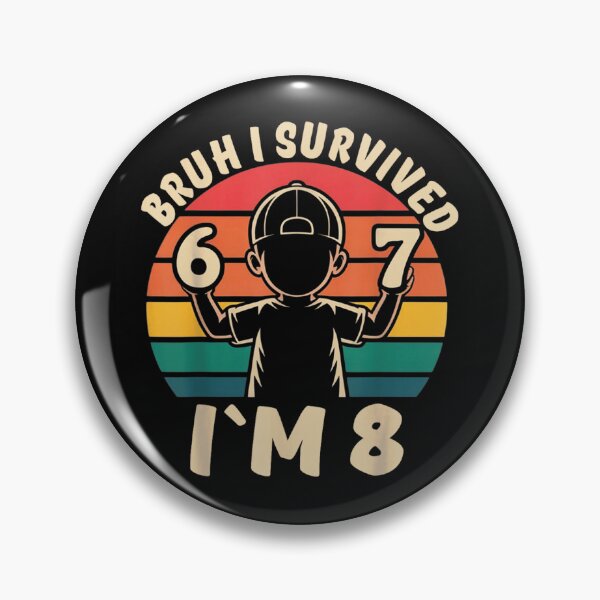 Item preview, Bruh I Survived 6 and 7 Now Im 8 Funny 8th Birthday designed and sold by LittleNhutton.