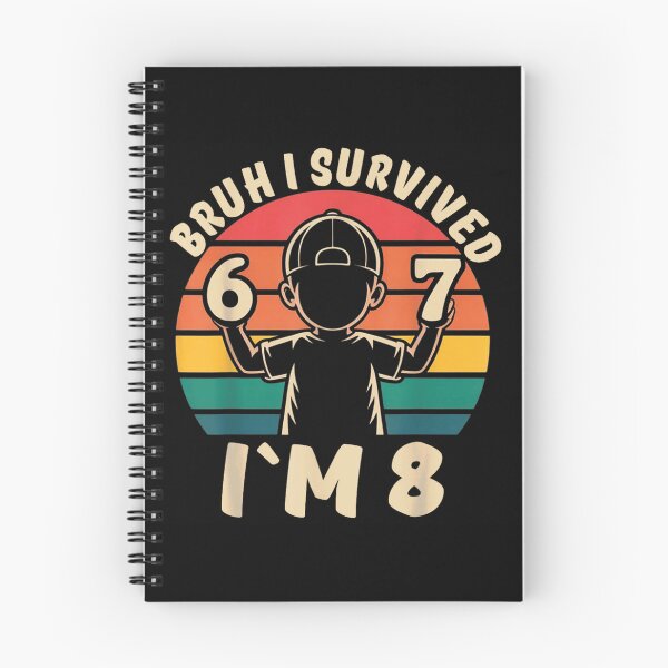 Item preview, Bruh I Survived 6 and 7 Now Im 8 Funny 8th Birthday designed and sold by LittleNhutton.