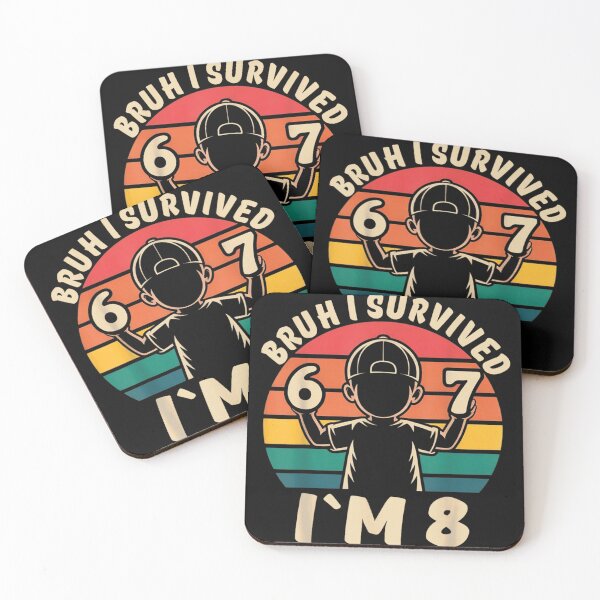Item preview, Bruh I Survived 6 and 7 Now Im 8 Funny 8th Birthday designed and sold by LittleNhutton.