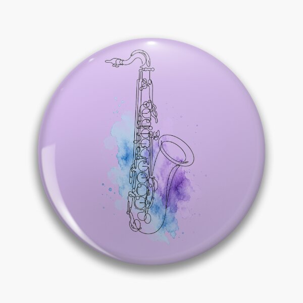 Item preview, Abstract Jazz Saxophone: Modern Musical Line Art designed and sold by Style-InkPulse.
