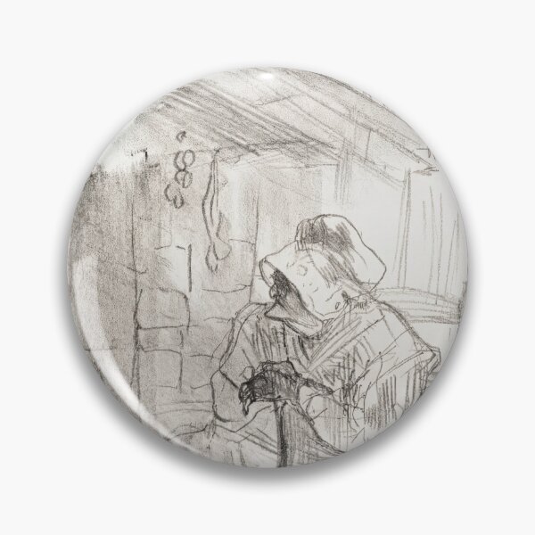 Item preview, Le Secret by Henri de Toulouse-Lautrec | Vintage French Interior Cat Sketch Art Print designed and sold by artofuniverse.