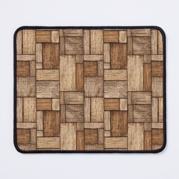 Item preview, Rustic Wood Block Pattern Natural Grain Design designed and sold by NicolasGlowArt.