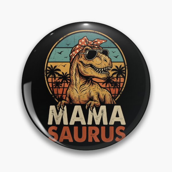 Item preview, Mamasaurus Rex Vintage Retro Sunset T-Rex Dinosaur Mom Mother's Day Gift Idea designed and sold by YubitaLeLe.
