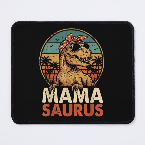 Item preview, Mamasaurus Rex Vintage Retro Sunset T-Rex Dinosaur Mom Mother's Day Gift Idea designed and sold by YubitaLeLe.