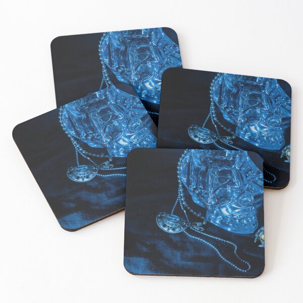 Item preview, Blue Crystal Skull Still Life | Dark Gothic Photography designed and sold by PrezSwan.