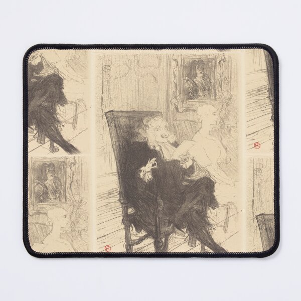 Item preview, Leloir and Moreno in Les Femmes Savantes by Henri de Toulouse-Lautrec | Vintage French Theatre Art Print designed and sold by artofuniverse.