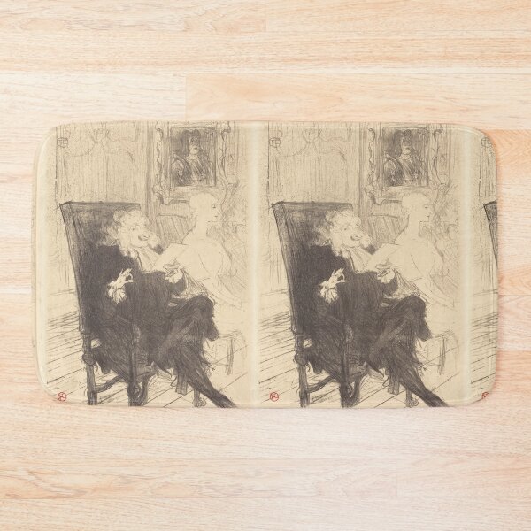 Item preview, Leloir and Moreno in Les Femmes Savantes by Henri de Toulouse-Lautrec | Vintage French Theatre Art Print designed and sold by artofuniverse.