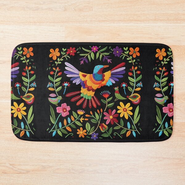 Item preview, Mexican Embroidery Pattern Art Otomi Bird Flowers designed and sold by xiao xuans.