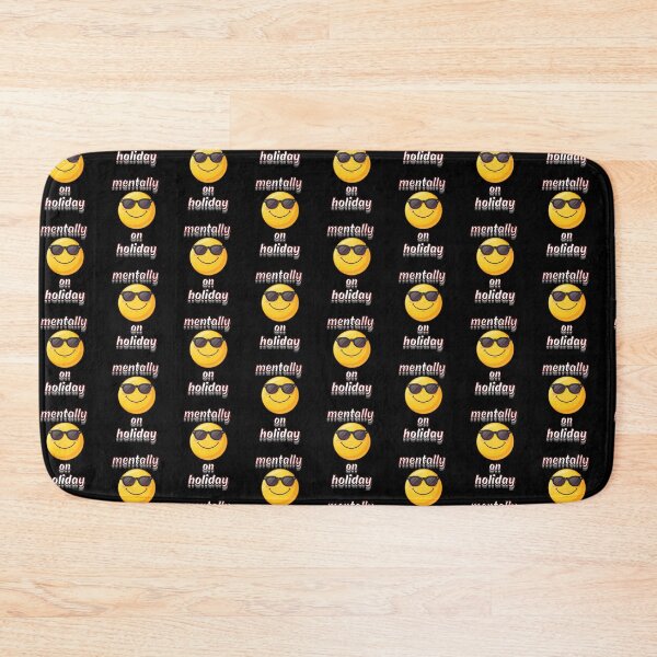 Item preview, Mentally On Holiday Funny Relaxed Emoji Design designed and sold by Snedsdigital.