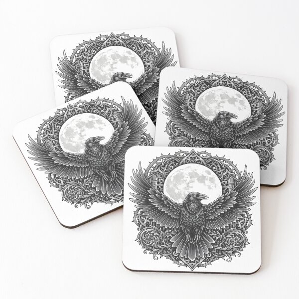 Item preview, Moonlit Raven Gothic Mandala designed and sold by Fadi Alyaldani.