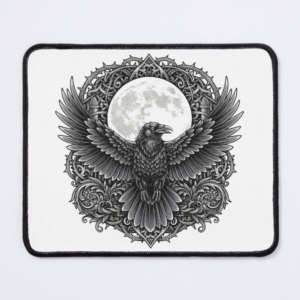 Item preview, Moonlit Raven Gothic Mandala designed and sold by Fadi Alyaldani.