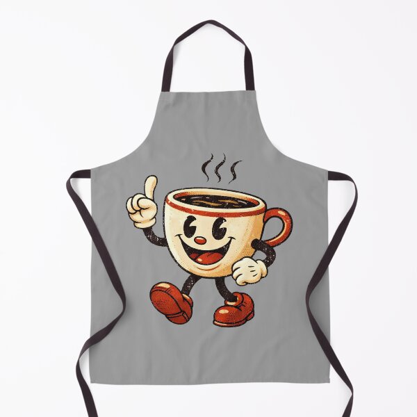 Item preview, Happy Retro Cartoon Coffee Cup Character Design designed and sold by GiggleTime.