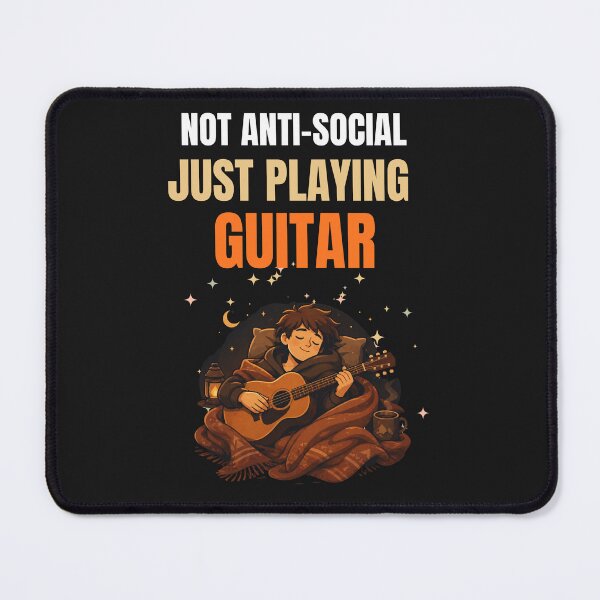 Item preview, Not Anti Social Just Playing Guitar Introvert Guitar Design designed and sold by Joyful-Pixel.