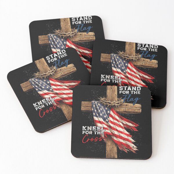 Item preview, Stand For The Flag Kneel For The Cross Patriotic Christian Faith American designed and sold by YubitaLeLe.