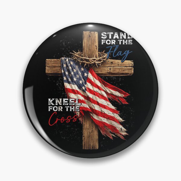 Item preview, Stand For The Flag Kneel For The Cross Patriotic Christian Faith American designed and sold by YubitaLeLe.