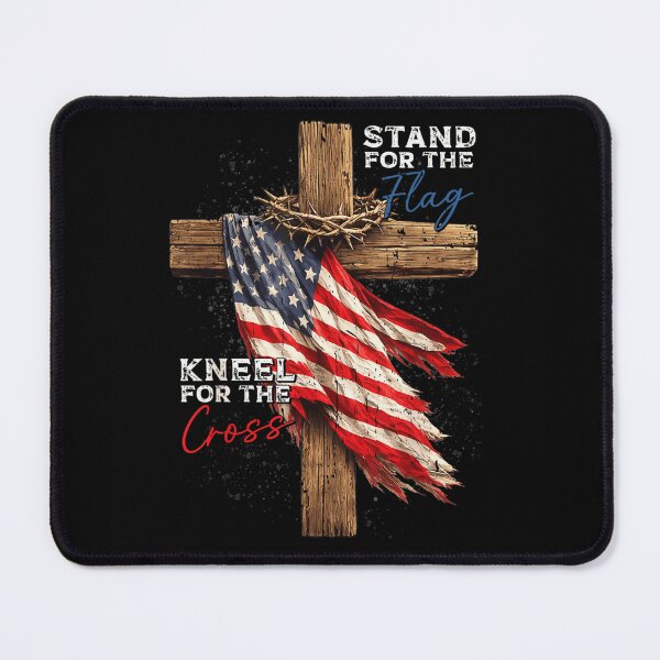 Item preview, Stand For The Flag Kneel For The Cross Patriotic Christian Faith American designed and sold by YubitaLeLe.