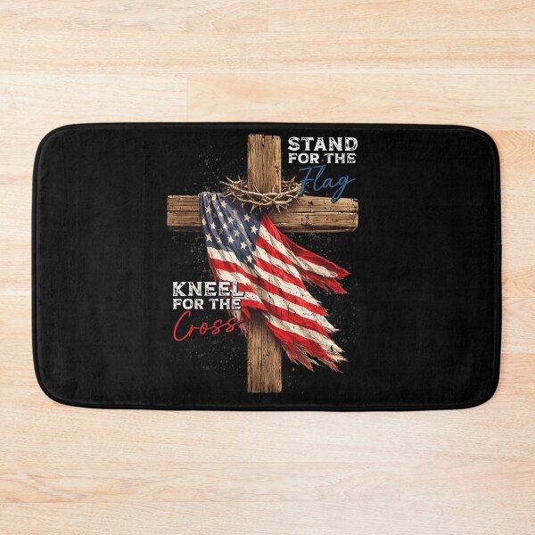 Item preview, Stand For The Flag Kneel For The Cross Patriotic Christian Faith American designed and sold by YubitaLeLe.