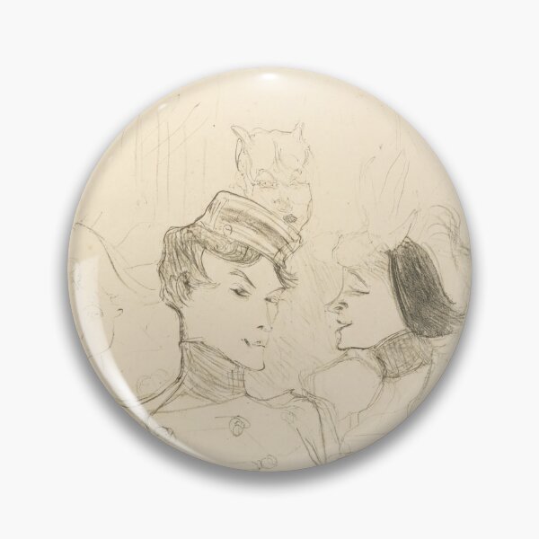 Item preview, Lender and Lavallière by Henri de Toulouse-Lautrec | Vintage French Theatre Sketch Art Print designed and sold by artofuniverse.