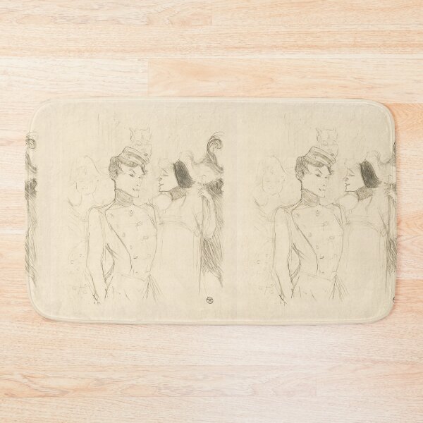 Item preview, Lender and Lavallière by Henri de Toulouse-Lautrec | Vintage French Theatre Sketch Art Print designed and sold by artofuniverse.