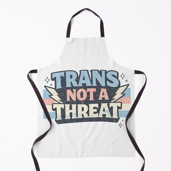 Item preview, Trans Not A Threat - Vintage Retro Pride Design designed and sold by EchoPrint Co..