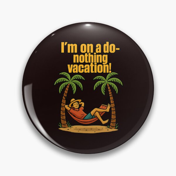 Item preview, Funny Do-Nothing Vacation Tropical Hammock Beach Relaxation designed and sold by Supergrafix07.