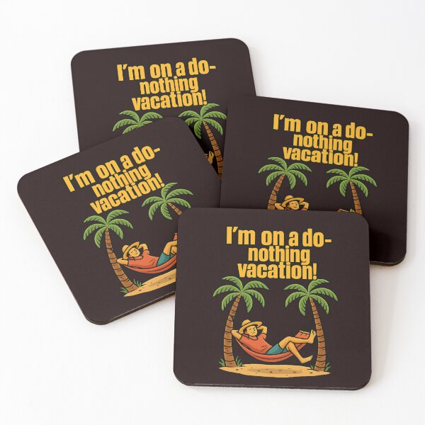 Item preview, Funny Do-Nothing Vacation Tropical Hammock Beach Relaxation designed and sold by Supergrafix07.