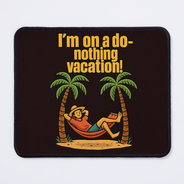 Item preview, Funny Do-Nothing Vacation Tropical Hammock Beach Relaxation designed and sold by Supergrafix07.