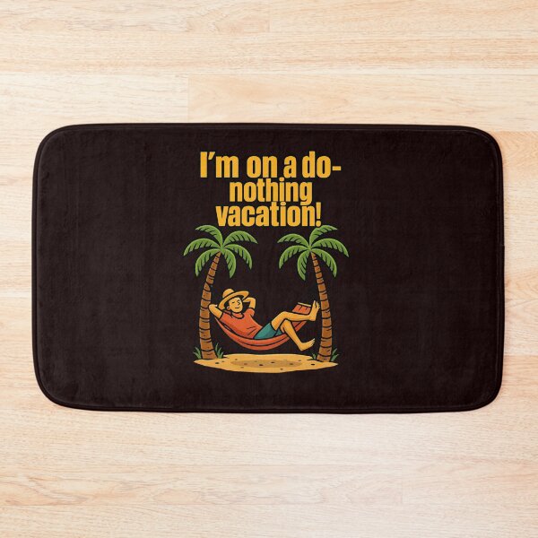 Item preview, Funny Do-Nothing Vacation Tropical Hammock Beach Relaxation designed and sold by Supergrafix07.
