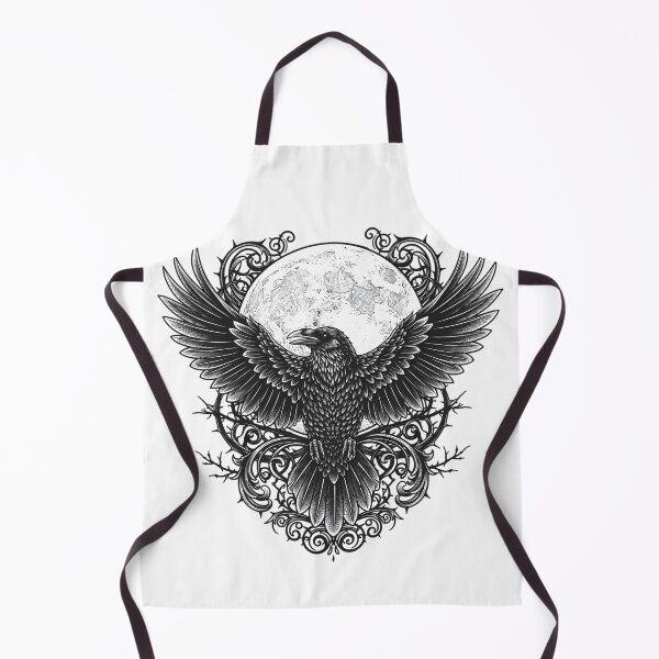 Item preview, Dark Gothic Raven Moon Emblem designed and sold by Fadi Alyaldani.