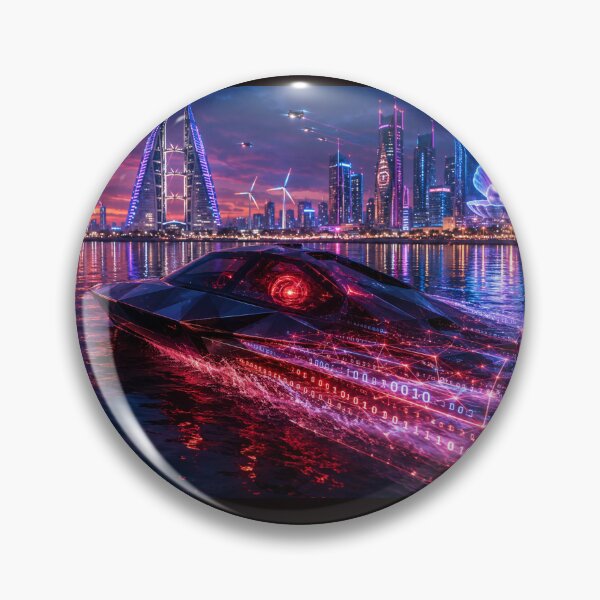 Item preview, The Pearl Hunter: Neo-Manama Ocean Driver designed and sold by ikonicgallery.