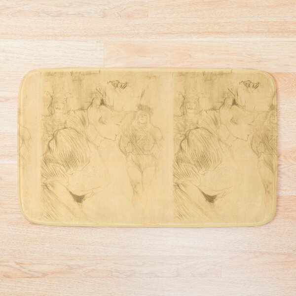 Item preview, Lender Bowing Lender Saluant by Henri de Toulouse-Lautrec: Belle Époque sketch designed and sold by artofuniverse.