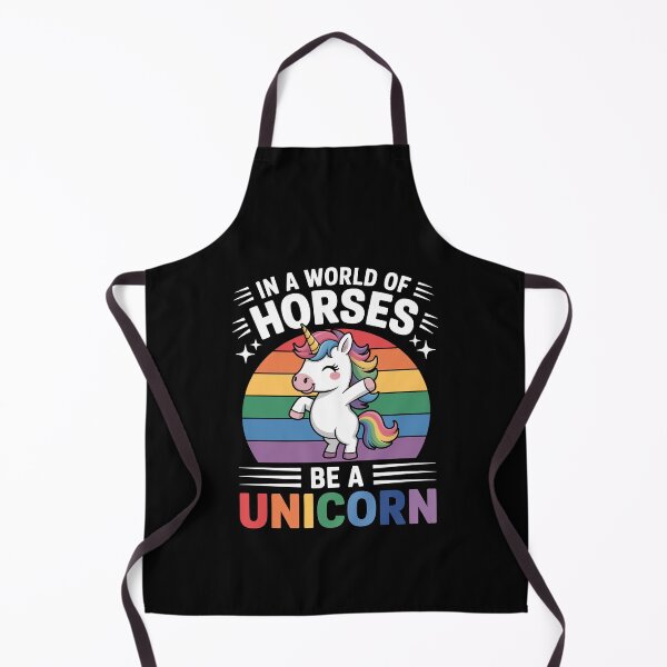 Item preview, In A World Of Horses Be A Unicorn LGBT Pride Unicorn Gift designed and sold by Say It With Ink.