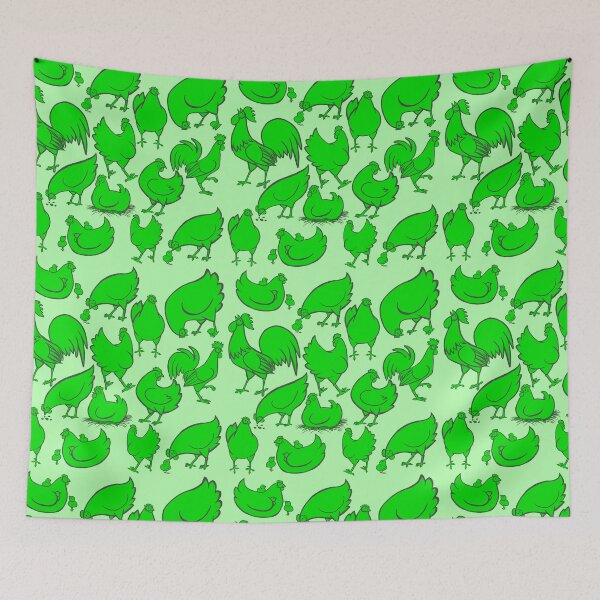 Item preview, Chicken Pattern-Green designed and sold by JurassicParkans.