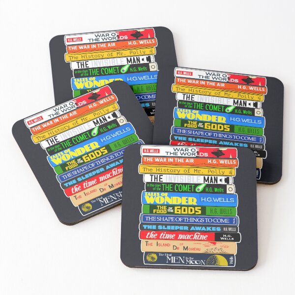 Item preview, H.G. Wells Book Stack - Classic Reading Sci Fi Literature designed and sold by darklordpug.
