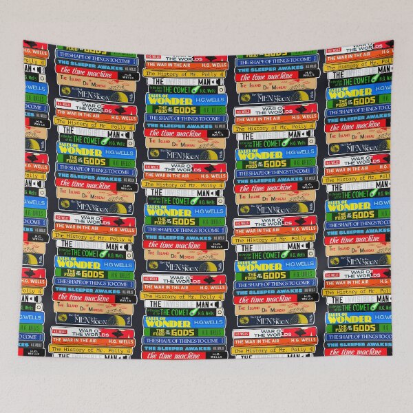 Item preview, H.G. Wells Book Stack - Classic Reading Sci Fi Literature designed and sold by darklordpug.