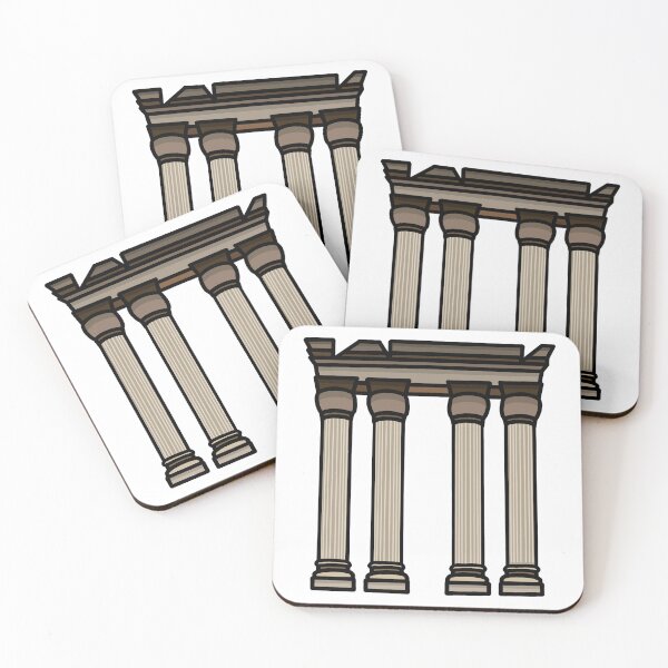 Item preview, Roman Columns Sticker | Postcards from Rome Collection designed and sold by PinkPeelUK.