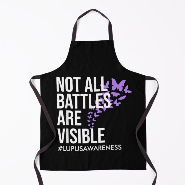 Item preview, Not All Battles Are Visible Lupus Awareness Purple Butterflies Support Warrior designed and sold by WilliaMaler.