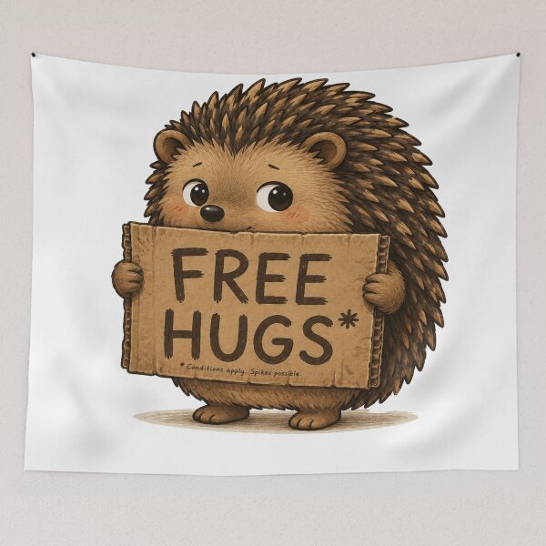 Item preview, Free Hugs - Legal Disclaimer designed and sold by SecretSquirrellDesigns.
