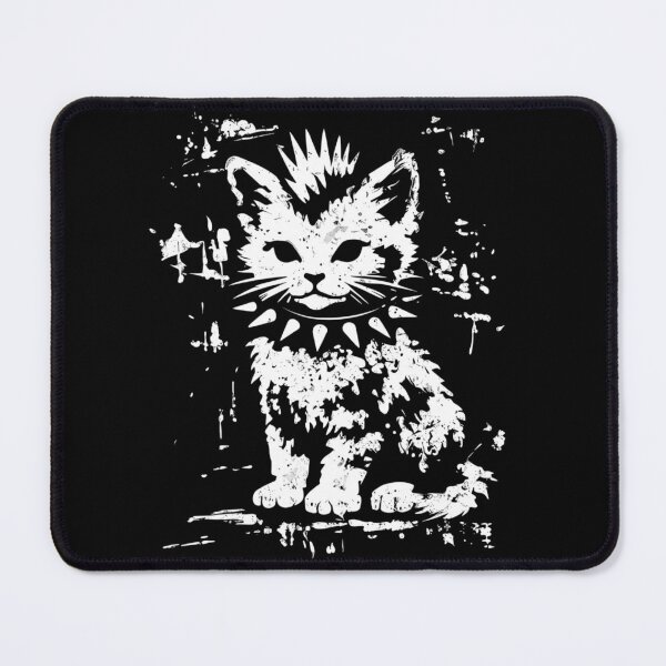 Item preview, Vintage Funny Cat Punk Kitten designed and sold by RustHannahOne.