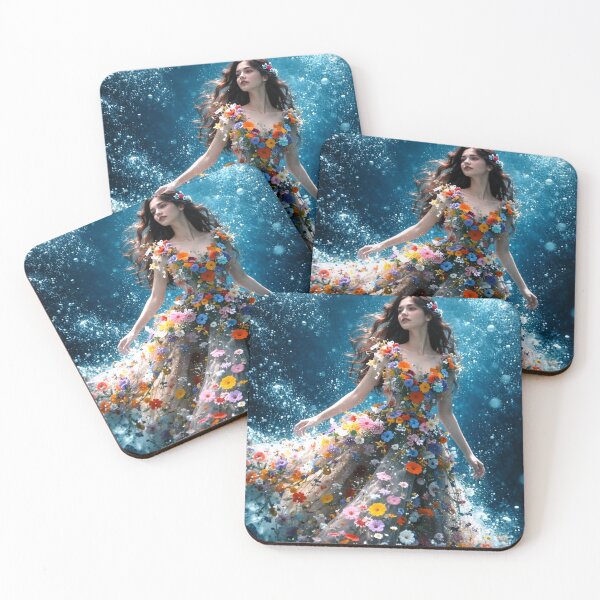 Item preview, Underwater Floral Dress Fantasy designed and sold by CyndiEpps.