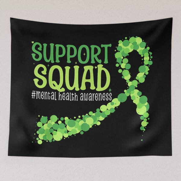 Item preview, Support Squad Mental Health Awareness Ribbon Green Dots Inspirational Gift Idea designed and sold by DienesAngele.