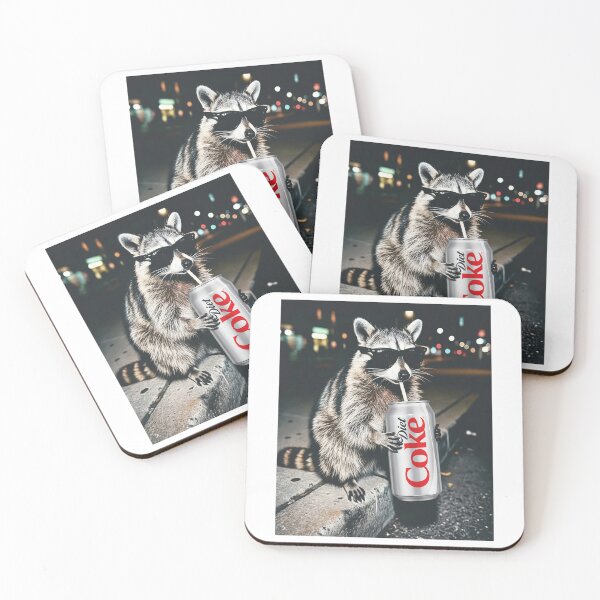 Item preview, Raccoons Diet Coke Funny Meme Genz Dank Raccoons designed and sold by RomeroDane.