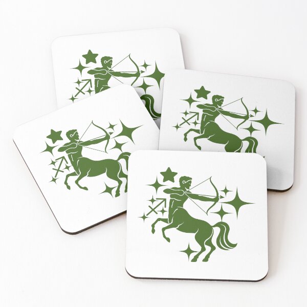 Item preview, Sagittarius Zodiac Constellation green Starlight Adventure Art designed and sold by Niji Hibana.