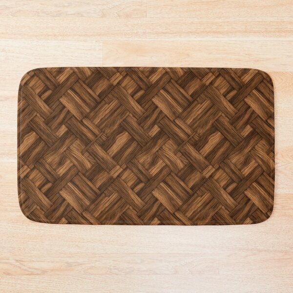 Item preview, Woven Wood Pattern Rustic Basket Weave Texture designed and sold by NicolasGlowArt.