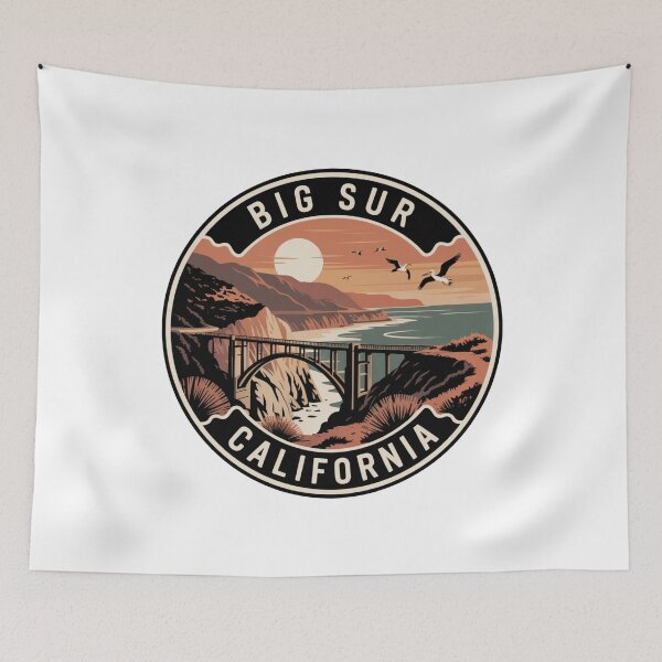 Item preview, Big Sur California: Sunset Badge designed and sold by CircinusStore.