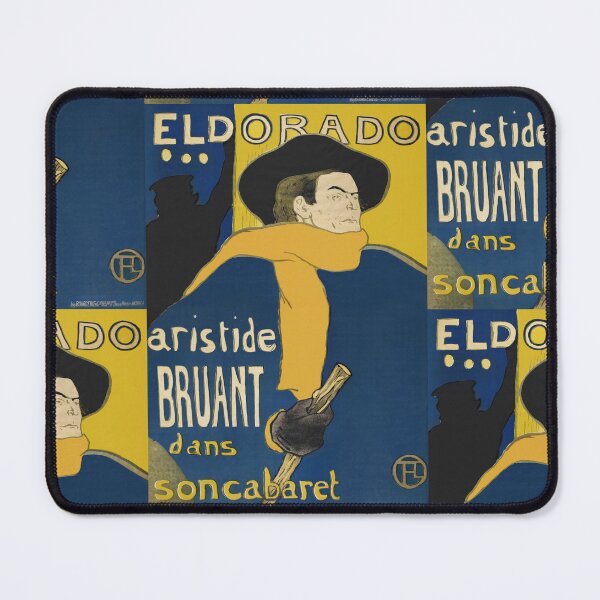 Item preview, Aristide Bruant in His Cabaret by Henri de Toulouse-Lautrec | Iconic Belle Époque French Poster Print designed and sold by artofuniverse.